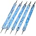 Neverland 5Pcs Acrylic UV Gel Nail Art Design Dotting Painting Pens Blue