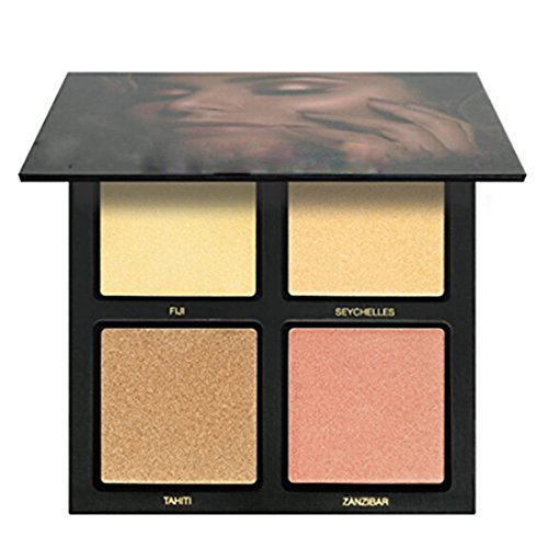 VWH 4 Farben Lidschatten Palette Makeup Eyeshadow Kosmetik Profi Markieren Augenpalette