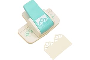 Craftelier - Perforatrice a leva a pressione, per realizzare bordi decorativi a forma di fiori su carta e cartoncino, adatta per scrapbooking e artigianato