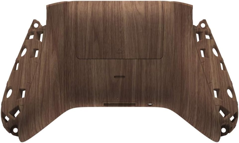 eXtremeRate Carcasa Trasera para Xbox Series S X Control Funda Tacto Suave Protector con Placa de Batería Cubierta Posterior para Xbox Series S X Mando-No Incluye Shell de Grip(Grano de Madera)