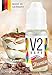 Produktbild V2 Vape E-Liquid Tiramisu ohne Nikotin - Luxury Liquid für E-Zigarette und E-Shisha Made in Germany aus natürlichen Zutaten 10ml 0mg nikotinfrei
