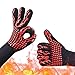 Price comparison product image Heat Resistant Gloves Oven Mitt,Hand Protection from Grilling,BBQ,Fires,Microwave Oven and Other Hot Work in Kitchen,Outdoor Camping and Garden Party,Heat and Flame Resistant up to 932°F