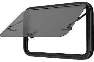 Vridfönster till husbil, med insektsnät, fönster med gångjärn, husvagn, sidofönster, 700 x 450 mm