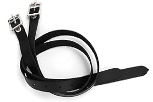 TOPINCN Cinturini in Cuoio per speroni, Cuoio 50cm Cinturini esclusivi per speroni 1 Paio per Cavallo