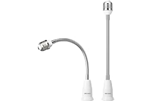 DiCUNO E27 Basuttag 27,5 cm Förlängning, Till Lamputtagsförlängare, Lamphållaradapter, 2-Pack