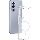 Spia Samsung Galaxy Z Fold 5 ile Uyumlu Kılıf Kablosuz Şeffaf Şarj &Ouml;zellikli Lansman Kapak Orijinal (Samsung Galaxy Z Fold 5 