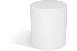 Kloris Colonna Cilindrica Sweet Table espositore per interni ed esterni plastica altezza 40 cm diametro cm 35 Bianco. Made in Italy.