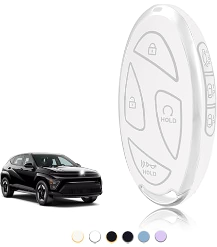 Coque Métal Pour Clé Hyundai - Compatible Ioniq 5, Tucson, Santa Fe (2022-2024) - Design Fibre Carbone - Avec Porte-clés Et Tournevis
