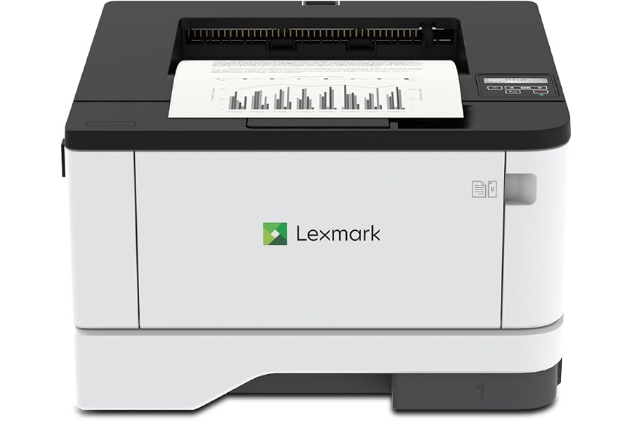 Lexmark MS331dn S/W-Laserdrucker A4 (Duplex, 38 S/Min) (Generalüberholt) | Kompakt, schnell & sicher: Der ideale SW-Druc