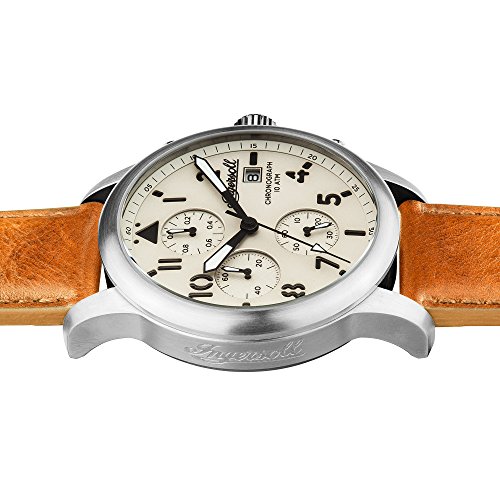 Ingersoll Herren Analog Quarz Uhr mit Leder Armband I01501