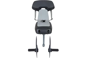 POLISPORT 8636100022 - Siège Guppy Junior MIK HD Polyvalent pour Enfants de 6+, Compatible avec vélos 24''-29'' et vélos électriques avec Porte-Bagages MIK HD, Charge Max. 27 kg, Couleur Gris Foncé