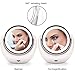 Rantizon Makeup Mirror LED Illuminated Cosmetic Mirror 1X/5X Magnification Double Face 360°Rotation Shaving Mirror for Beauty, Tabletop, Bathroom, Bedroom, Travel Mirror with Stand, Double Sided