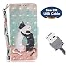 Produktbild Aireratze LG G7 Handyhülle, LG G7 Hülle Karteneinschub TPU Innen Kratzfestes Schmutzunempfindliches Schutz Handy in Katze Helle Farbe 3D Tech Ultra Glatt für LG G7 (USB Cable)