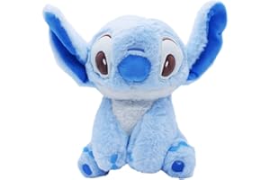 BESTZY Peluche Stitch Animal Poupée Peluche Douce Doudou Poupée de Chiffon Plush Toys Cadeau d'anniversaire Et de Noël Mignonne Jouets Peluche pour Les Fille Et Enfant 25cm