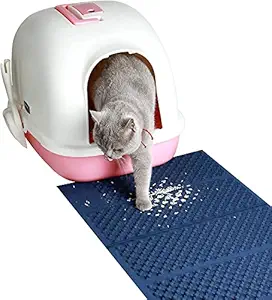 Pets Empire Cat Litter Mat, Double Layer Kitty Litter Trapping Mat 30??19?, Honeycomb Waterproof Foldable Premium EVA Litter Box Mat, Easy Clean Large Cat Pad Trapper