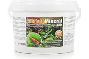 SALTYSHRIMP Shrimp Mineral GH/KH+ | 2,55 kg/ 2550g - Sale Minerale. Sviluppato appositamente per Il Mantenimento e l'allevamento dei gamberetti. per l'acqua Neutra e la remineralizzazione