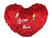 Tickles Stuffed Soft Plush Toy Kids Birthday I Love You Red Cushion 30 cm RS.343.00