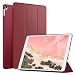 Produktbild MoKo Hülle für Neu iPad Pro 12.9 2017 - PU Leder Tasche Schutzhülle Schale Smart Case mit Translucent Rücken Deckel, mit Auto Schlaf / Wach Funktion und Stanfunktion für Apple New iPad Pro 12.9 Zoll 2017 Tablet, Karmesin