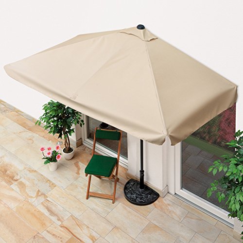 Preisvergleich Produktbild EASYmaxx Sonnenschirm mit UV-Schutz rechteckig 230x140cm beige