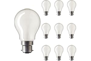 SWAN LIGHTBULBS 10 x Traditional 100W GLS Bayonet Cap (BC) Pearl Light Bulbs Warm White