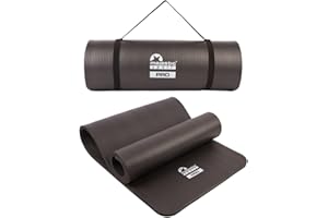 ‎MAJESTIC SPORT Majestic Sport Estera NBR mata treningowa – wygodna i trwała mata sportowa, 183 x 61 x 1,5 cm, antypoślizgowa, odporna na działanie wody i przenośna – idealna do jogi, pilatesu, fitnessu i