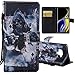 Produktbild Roreikes Samsung Galaxy Note 9 Hülle,Flip Case Brieftasche 3D Farbe Muster Premium PU Lederhülle Handyhülle Silikon Tasche Schutzhülle Magnetisch Stand Karten Slot für Samsung Galaxy Note 9 6.4 Zoll