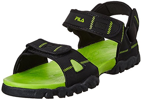 fila black floater sandals