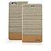 Produktbild Stunning Style Apple iphone 5s Case cover, Apple iPhone 5s Light Brown Twin Colour Fabric Style Wallet Case Cover