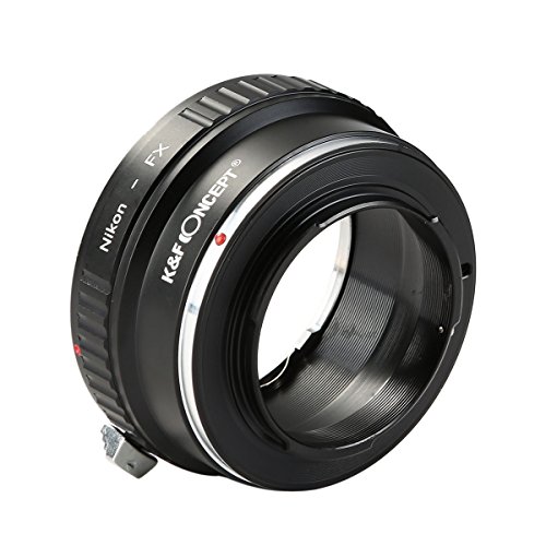 K F CONCEPT Bague adaptation objectif Nikon-FX Adaptateur de monture pour monter objectif Nikon    Cam  ra Fujifilm FX en M  tal