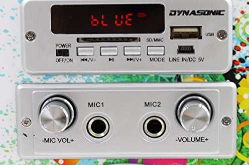 Cassa altoparlante bluetooth karaoke, DYNASONIC cassa KaraokÃ© wireless portatile Microfono Lettore Bluetooth / MP3 / USB / SD / LINE in 3.5mm / Radio FM Batteria ricaricabile, compatibile iPhone Android Smartphones TV PC MAC