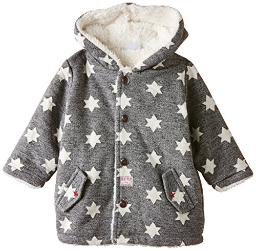 3 Pommes Baby-Boys Rock & Co Starred Cardigan, Charcoal Grey, 3-6 Months (Manufacturer Size:6 Months)