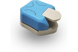 VSREI Perforadora de Esquinas 3 en 1 con 3 Estilos Diferentes - Punzón de Esquinas de Acero Inoxidable para Manualidades Scrapbook y Tarjetería