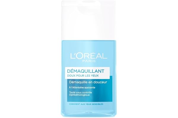 L'Oréal Paris - Démaquillant Doux Yeux - Allantoïne Apaisante - 125 mL - Lot de 2