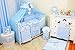 Stunning Baby Cot/Cot Bed Canopy Drape/ Mosquito Net Big 320cm and Holder (BLUE)