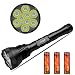 Produktbild nktech nk-9t6 9 x T6 LED 11000 Lumen Taschenlampe Tactical Taschenlampe Bike Scheinwerfer mit verlängerter Tube, Fit Outdoor Camping Jagd und 3 TrsutFire 18650 3000 mAh Akku