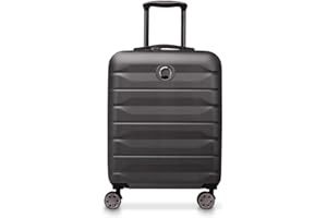 DELSEY Paris - AIR Armour - Valise Cabine Rigide Slim - 55x40x20 cm - 34 litres - S - Noir