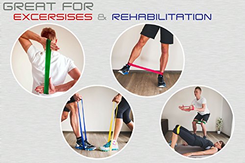 Sport2People Fitnessbändern Loop Set für physikalische Therapie. Elastikband für Sport, Bewegung, Fitness. Resistance bands aus Naturlatex. Trainingsband zum Dehnen und anstrengende Krafttraining - 2