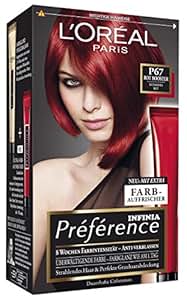 L'Oréal Paris Préférence Coloration Booster Intensiv Rot P67, 3er Pack ...