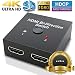 Produktbild seasaleshop HDMI Switch Bidirektionaler Umschalter hdmi Splitter 2 In 1 Out Hub Box Full HD/1080p/3D/4K für HD TV, PC, PS4, PS3, Xbox One, BluRay und alle HDMI-Geräte