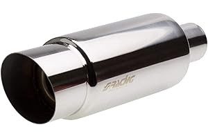 Simoni Racing Spa ESR086 Silencieux d'Échappement Arrondi, Inox