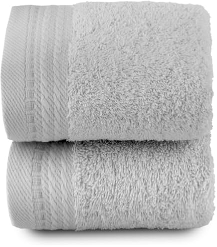 Serviette Invité 30x50 Cm Céladon - 100% Coton Doux Et Absorbant - Certifié Oeko-Tex - Pour Salle De Bain Élégante