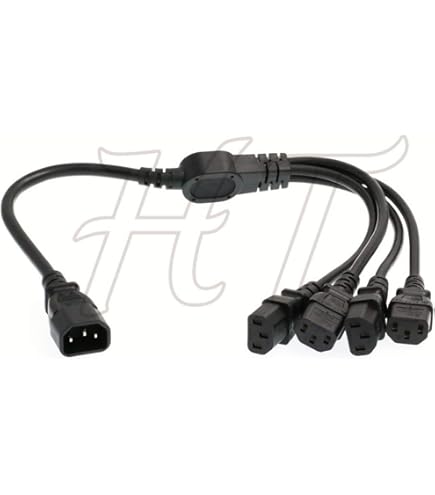 1m - IEC 320 C14 3PIN Fiche Mâle Vers Figure 8 C7 2PIN Femelle Câble