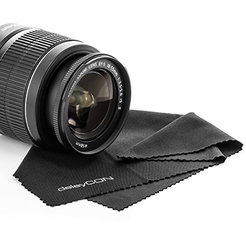 deleyCON PREMIUM Mikrofaser Reinigungstücher – 3 Stück – 19x20cm – Reinigung von Brillen, Kamera-Objektiven, Smartphones, Tablets, Displays - 4