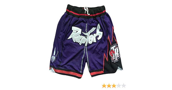 Pantaloni da Pallacanestro Raptors Pantaloni da Pallacanestro Pantaloni da  Tasca con Cerniera per Ricamo retrò Segreto Pantaloncini da Basket con  Ricamo retrò : Sport e tempo libero