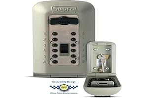 NRS Healthcare Supra M61469 C500 Key Safe Secure/ Wall Mounted/ Outdoor/ Key Storage Device, Cream