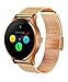 Produktbild Colorful Fitness Tracker,Smart Armband K88H Bluetooth Smart Watch Herzfrequenz Track Armbanduhr Edelstahl, Bluetooth 4.0 Smart Watch Handy-Uhr für iPhone iOS 7.0 oder Android 4.3 Oben Smartphone