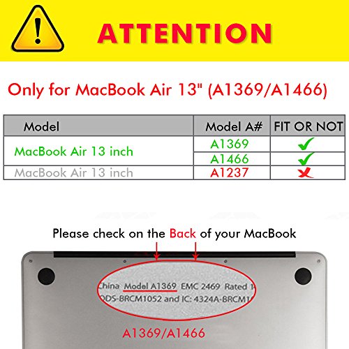 Macbook Air 13 Hülle,TECOOL [Ultra Slim Serie] Plastik Hartschale Schutzhülle Snap Case und Silicon Tastatur Abdeckung für Apple MacBook Air 13,3 Zoll – Klar - 2