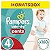 Pampers Baby Dry Pants Windeln Gr. 4 (8-14 kg), Monatsbox, 1er Pack (1 x 160 Stück)