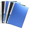 Jewett Display Book File and Folder A3 Size 40 Leaf for Certificates, Transparent Sleeves Pocket, Display Presentation Files (Multi-Colors)