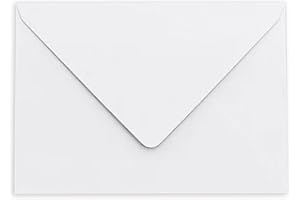Lempac Classic White V-Flap Envelopes for Business & Personal Mail 200 Pack - Elegant Design for Invitations, Events & Corporate Communications - 133m x 184mm